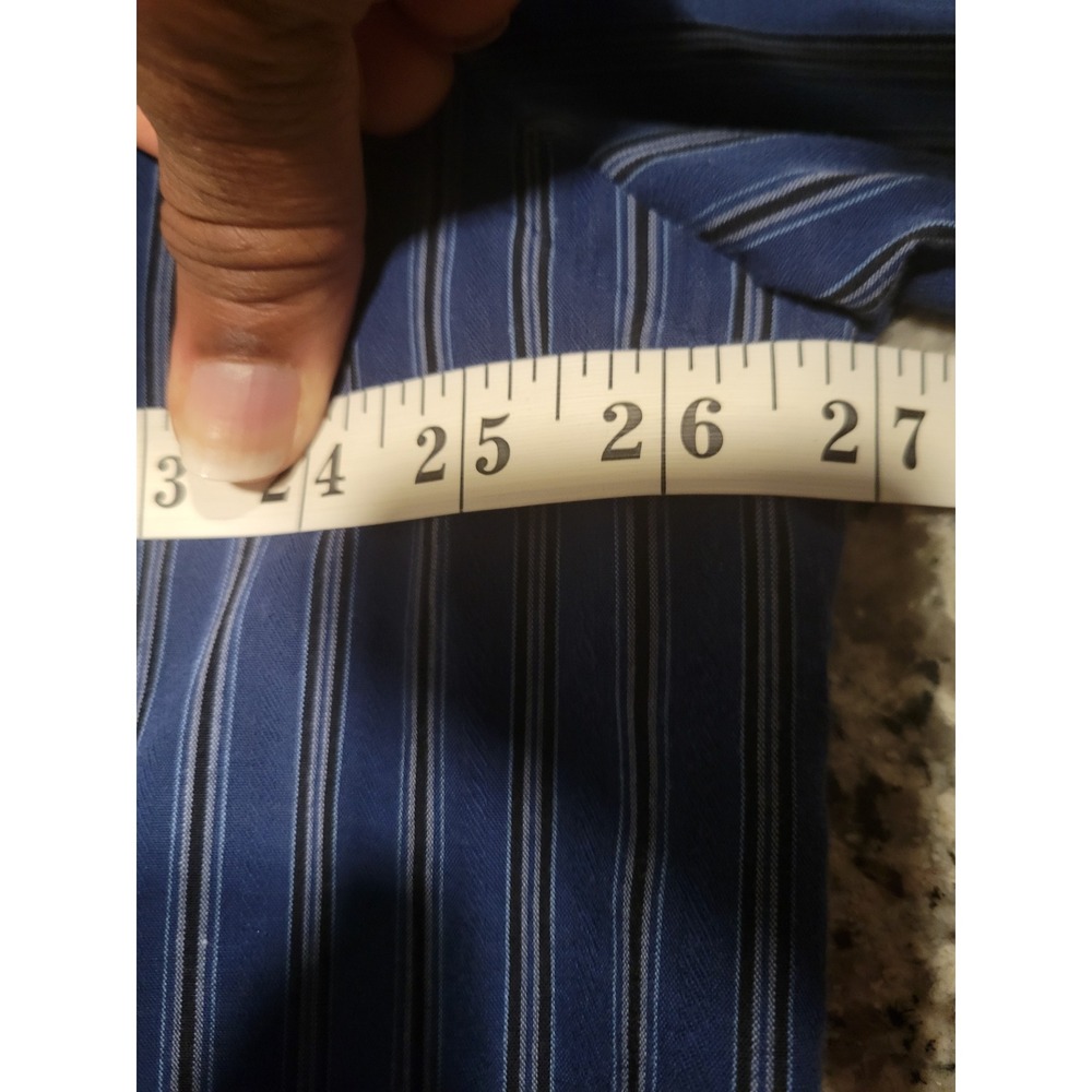 Lot of 2 Van Heusen Studio Mens XLT Tall Striped Long Sleeve Button Down Shirts‎ - Picture 8 of 10